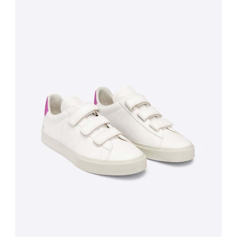 Veja RECIFE CHROMEFREE Joggesko Dame White/Purple | NO 624DFM